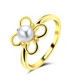 Flora Pearl Silver Rings NSR-721